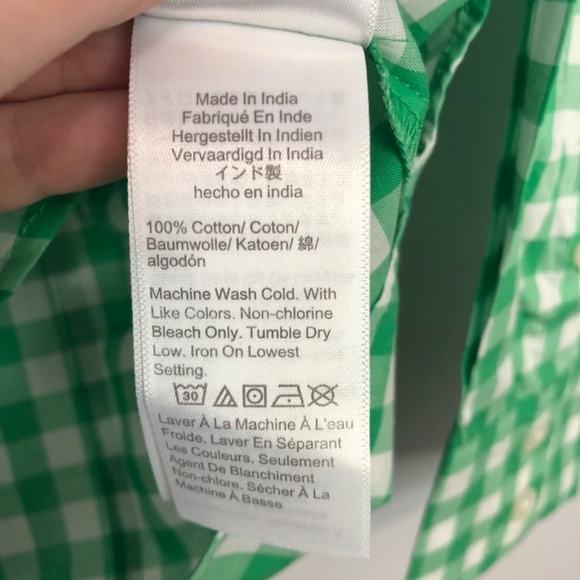 J Crew Green Plaid Long Sleeve Button Down - XSP - Picture 9 of 15